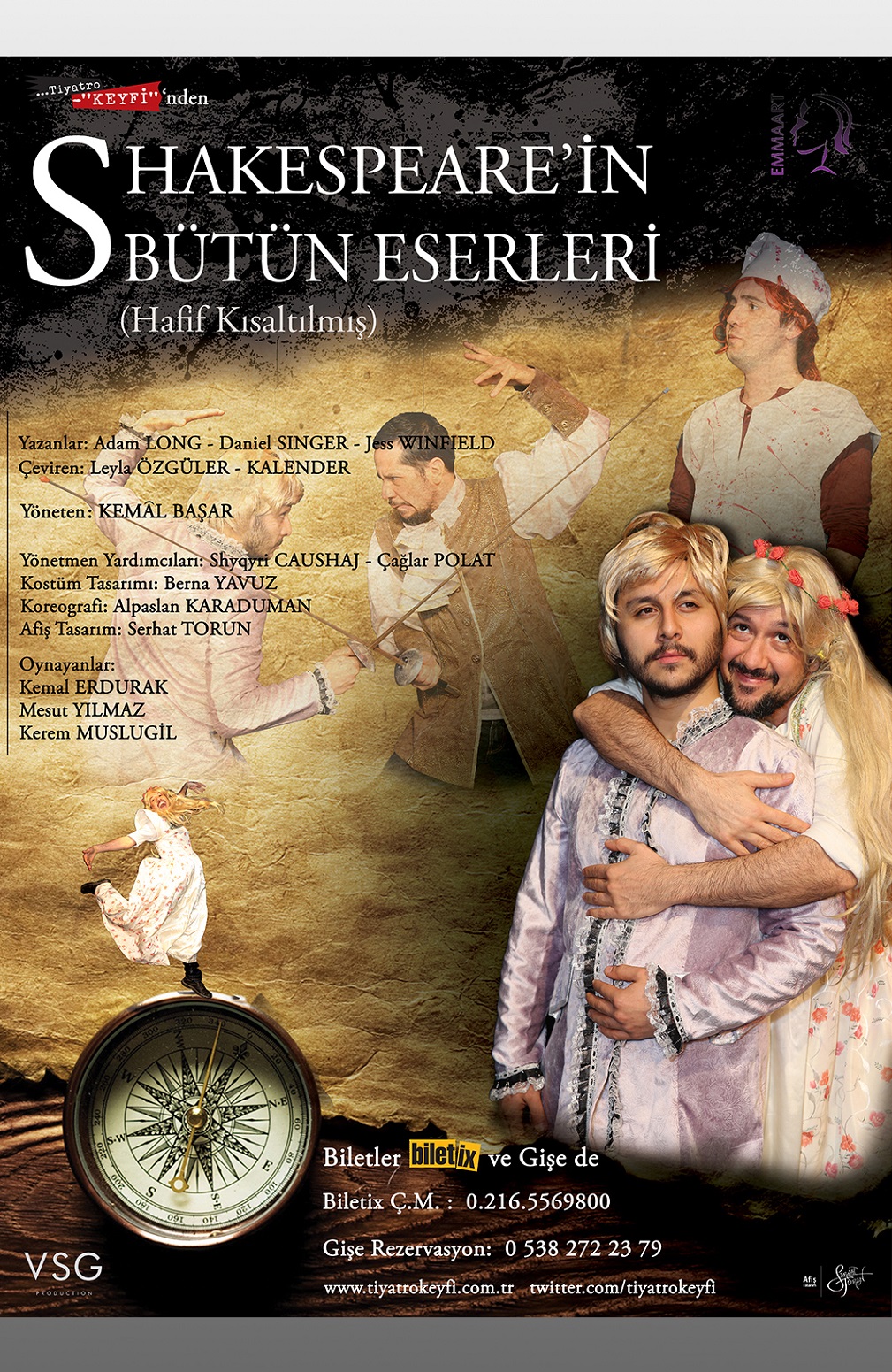 Shakespeare’in Bütün Eserleri Tiyatro Akasya AVM`de! 